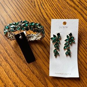 J.Crew bracelet and earrings